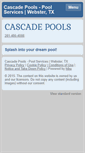 Mobile Screenshot of cascadepools.net