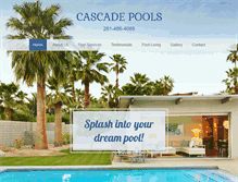 Tablet Screenshot of cascadepools.net